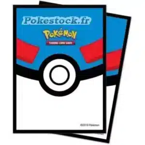 Sleeve-superball-pokemon protection de cartes pokemon motif superball