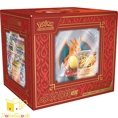 Coffret Dracaufeu Figurine - Collection Super-Premium