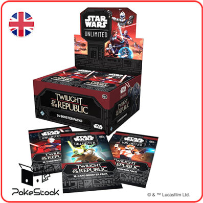 Trading cards game star wars unlimited twilight of the republic