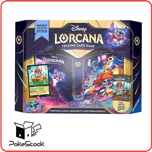 Coffret collector Stitch - La Mer Azurite - Disney Lorcana JCC