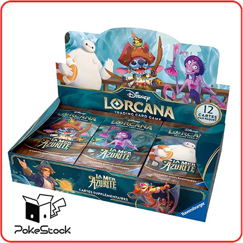 Disney Lorcana : La Mer Azurite - Display de 24 Boosters - FR