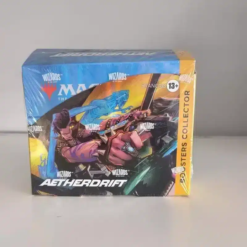 coffret-boosters-collector-aetherdrift-fr photo de la display Aetherdrift avec boosters collector