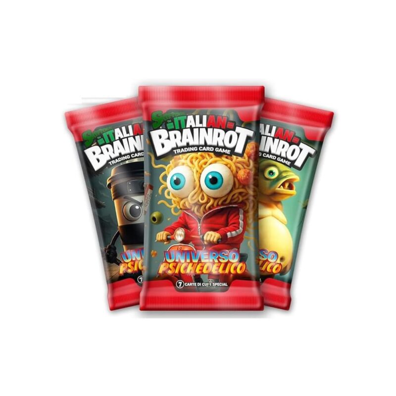 Booster Brainrot officiel en langue italienne – cartes exclusives