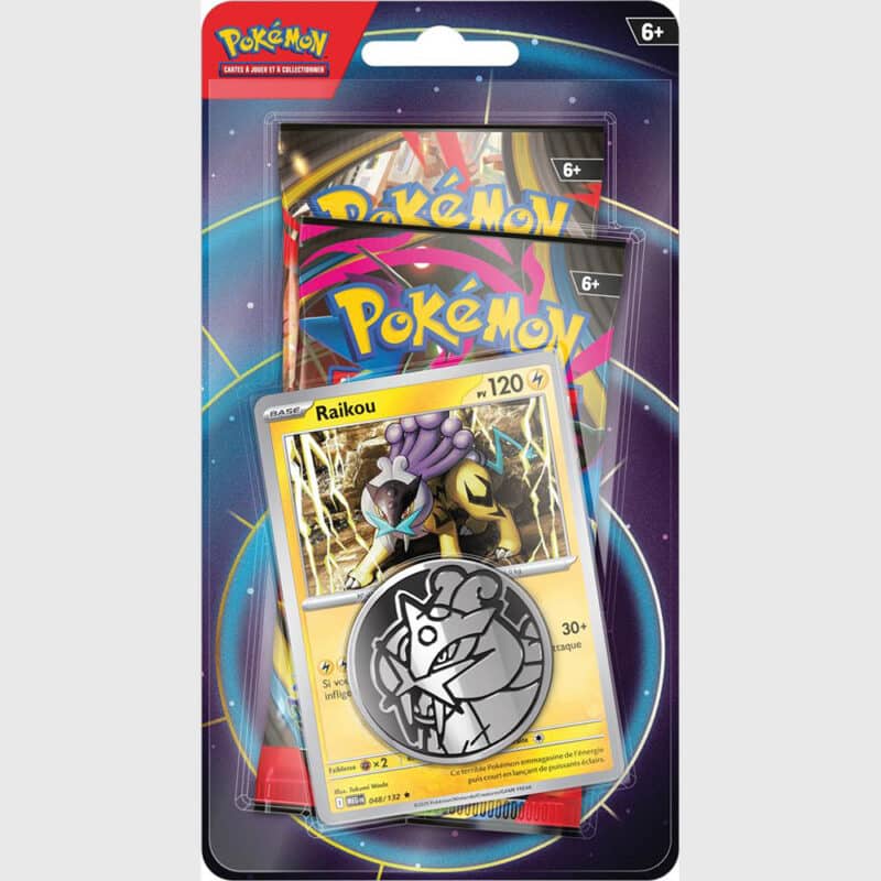 pack-2-boosters-raikou-pokemon Pack de 2 boosters Pokémon Raikou avec carte promo